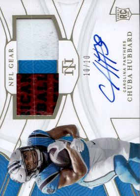 2021 National Treasures #RSC-CH Rookie NFL Gear Signature Combos - Holo Gold /10