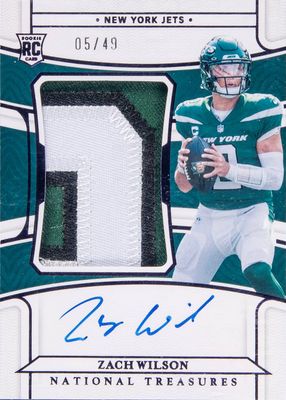 2021 National Treasures #157 Rookie Patch Auto - Purple /49