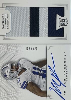 2021 National Treasures #CRS-MP Crossover Rookie Patch Autographs /99
