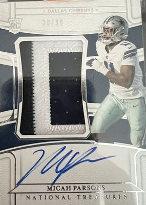 2021 National Treasures #198 Rookie Patch Auto /99