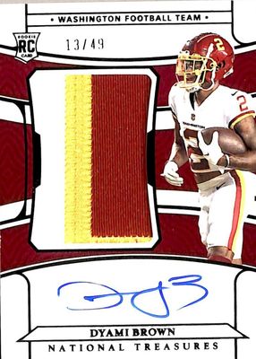 2021 National Treasures #178 Rookie Patch Auto - Purple /49