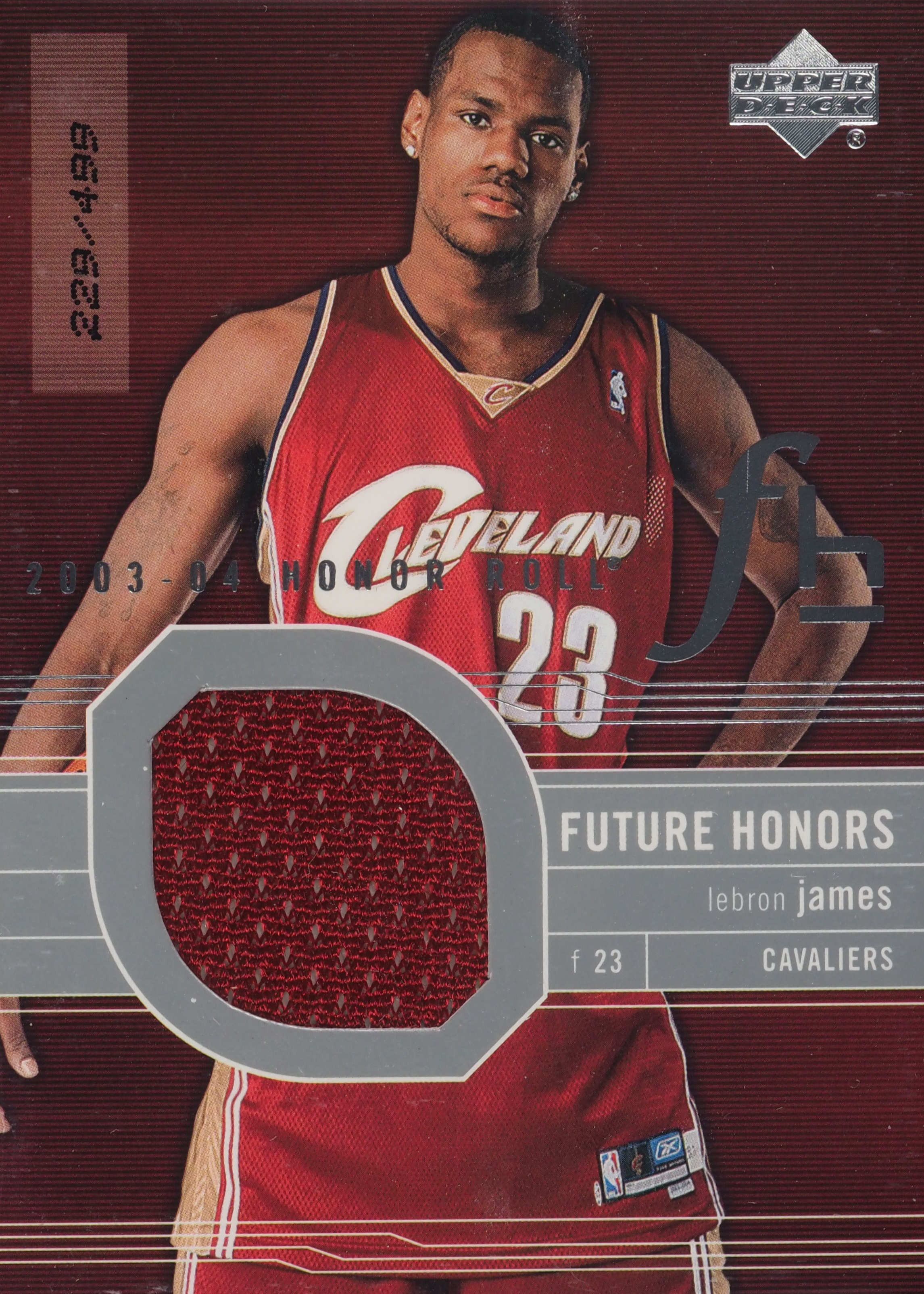LeBron James 2003 Upper Deck Honor Roll #106 Future Honors Jersey
