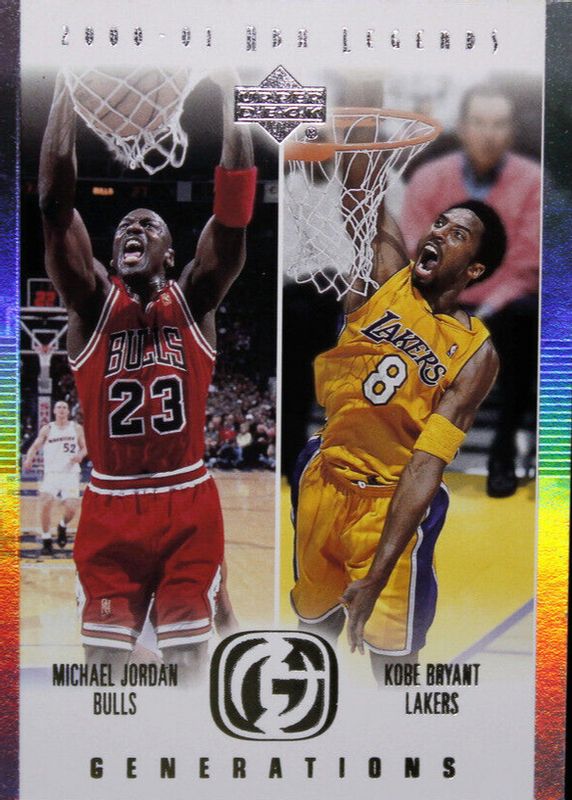 Michael Jordan 2000 Upper Deck Legends #G1 Generations (w/Kobe Bryant) SGC 9.5