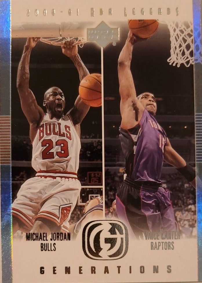 Michael Jordan 2000 Upper Deck Legends #G9 Generations (w/Vince 