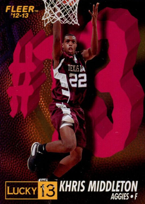 Khris Middleton 2012 Fleer Retro #9 1996-97 Lucky 13 Rookie SGC 10