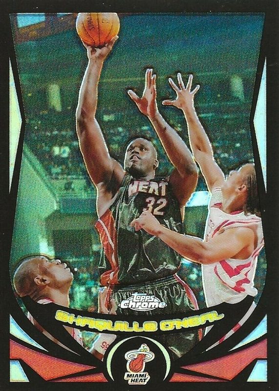 Shaquille O'Neal 2004 Topps Chrome #158 Black Refractor /500 SGC 8