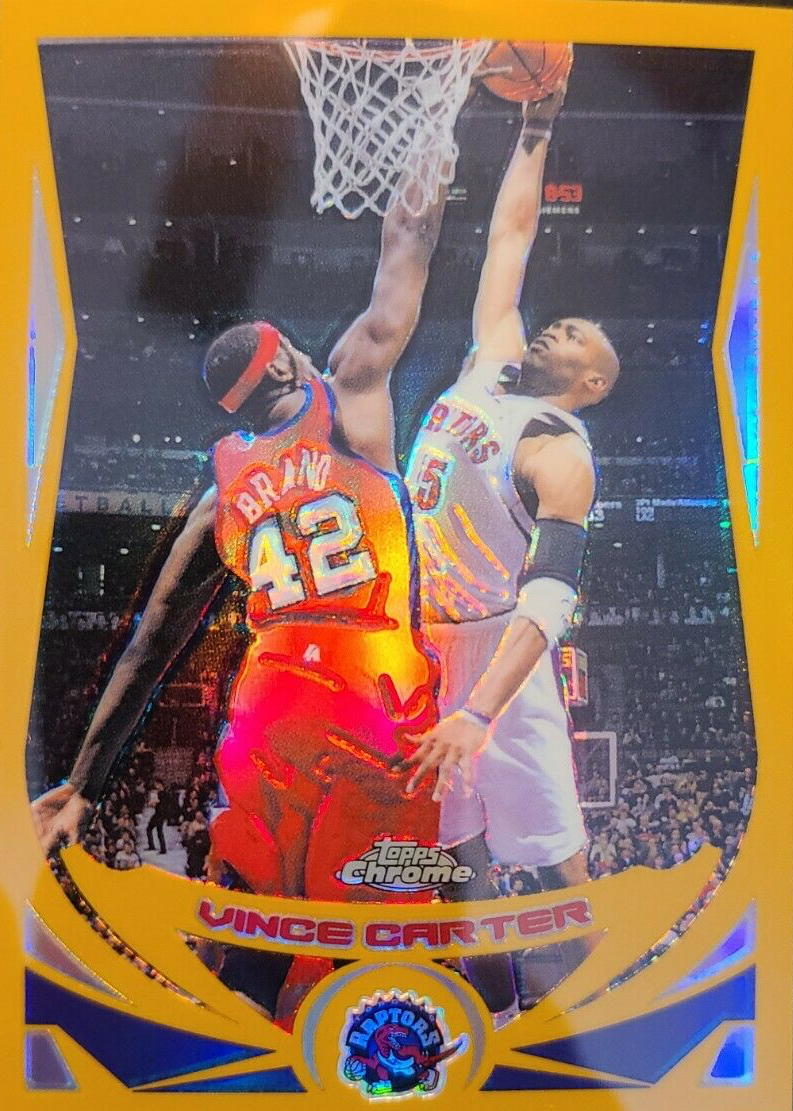 Vince Carter 2004 Topps Chrome #30 Gold Refractor /99 Price