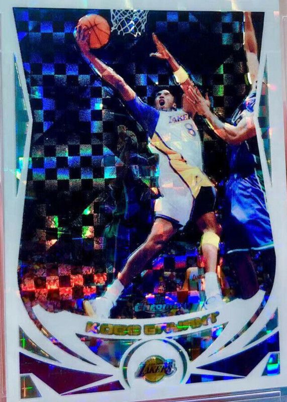 Kobe Bryant 2004 Topps Chrome #8 X-Fractor /110 RAW