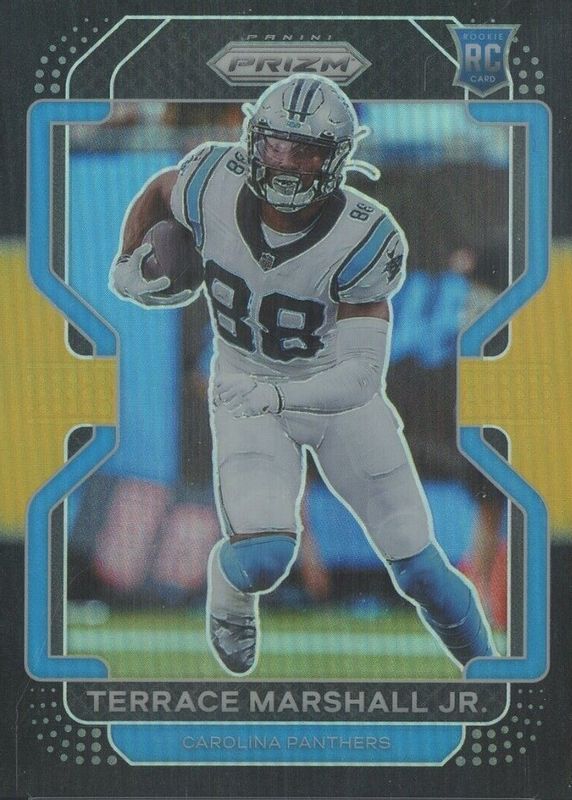 Terrace Marshall Jr. 2021 Chronicles #PB-13 Prizm Black - Gold /10 Rookie PSA 10