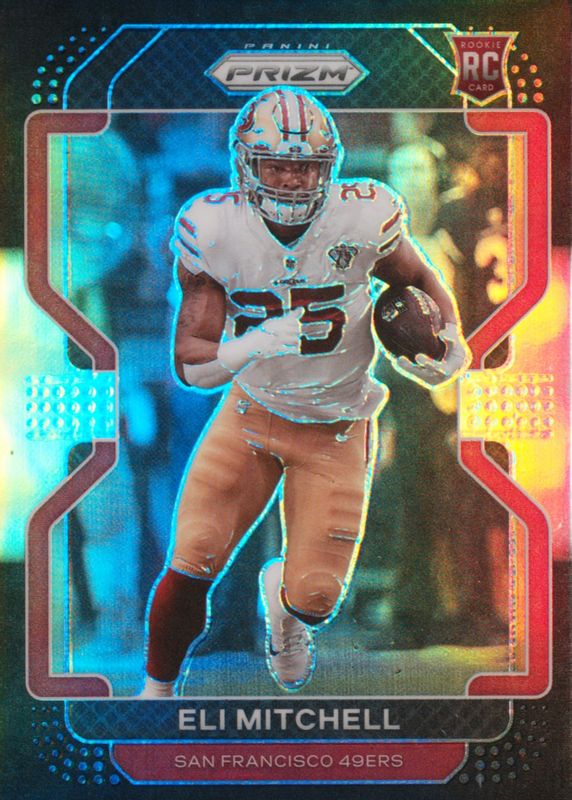 Elijah Mitchell 2021 Chronicles #PB-25 Prizm Black - Silver Rookie SGC 9.5