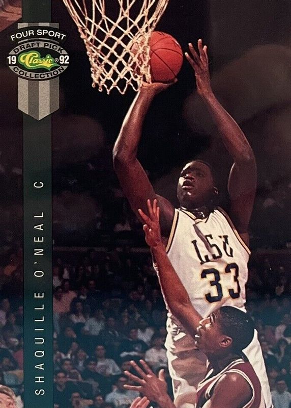 Shaquille O'Neal 1992 Classic Four Sport #1 Base Rookie SGC 10