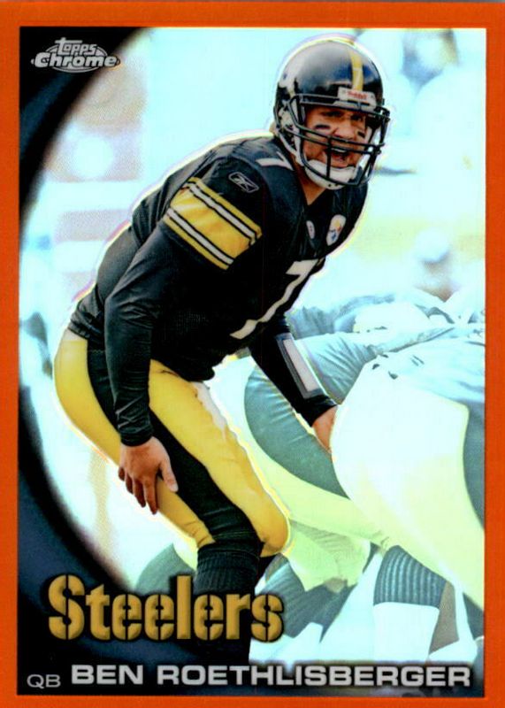 Ben Roethlisberger 2010 Topps Chrome #C132 Orange Refractor PSA 9