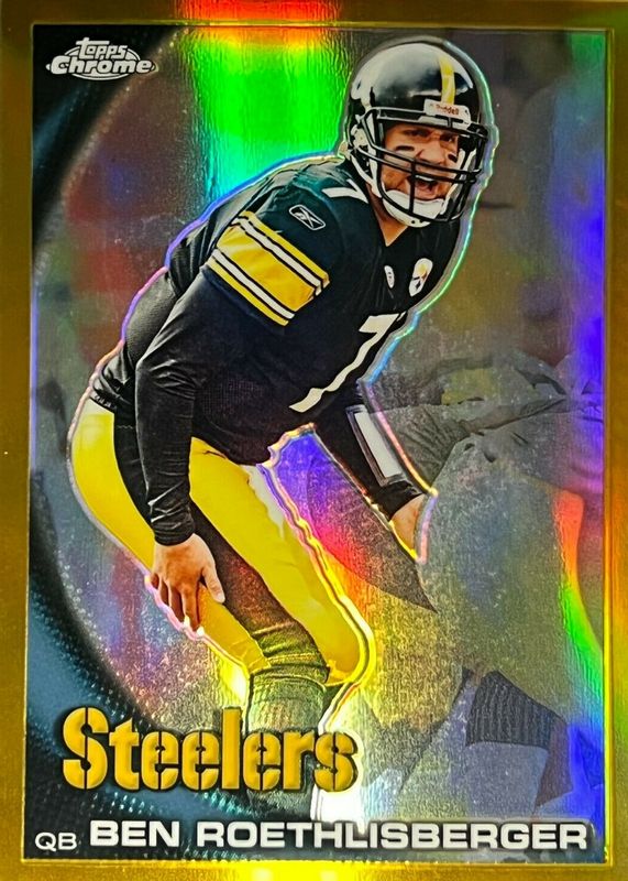 Ben Roethlisberger 2010 Topps Chrome #C132 Gold Refractor /50 BGS 9