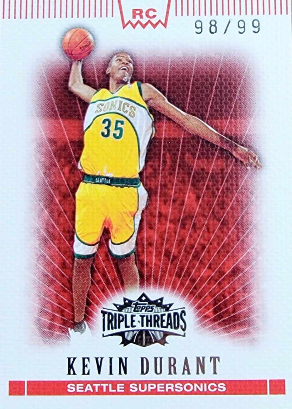 その他 2007-08 Topps Chrome Kevin Durant RC Kevin Durant 2007 Topps Triple Threads #135 Base /99 Price Guide