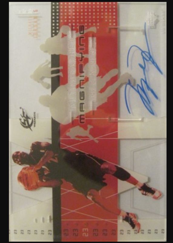 Michael Jordan 2002 Upper Deck Glass #MJ-A Magnifying Glass Autographs (/23) RAW