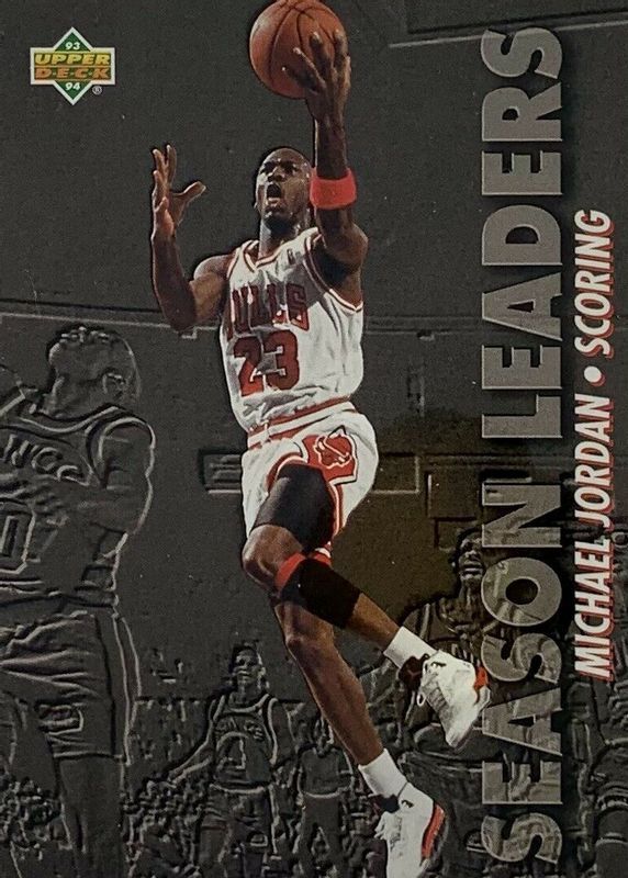 Michael Jordan 1993 Upper Deck #166 Season Leaders (Scoring) SGC 10