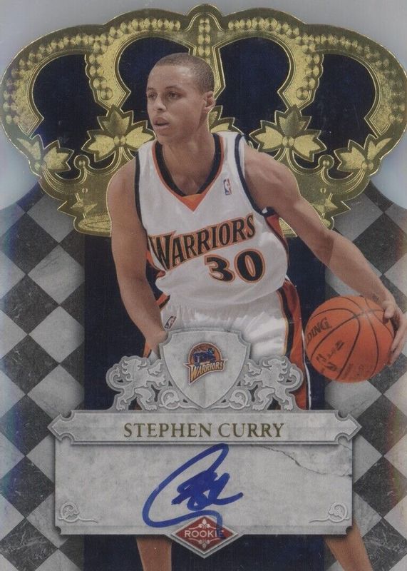 Stephen Curry 2009 Crown Royale #103 Autographs (/399) Rookie PSA 10