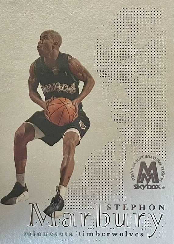 Stephon Marbury 1998 SkyBox Molten Metal #43F Supernatural - Fusion /250 BGS 8