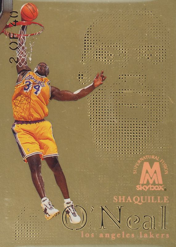 Shaquille O'Neal 1998 SkyBox Molten Metal #45F Supernatural - Titanium Fusion /40 BGS 8.5