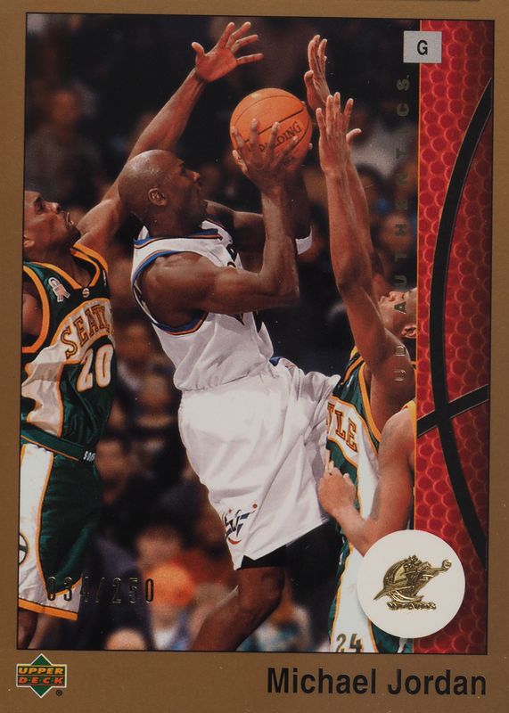 Michael Jordan 2002 Upper Deck Authentics 88 Gold 250 RAW Price