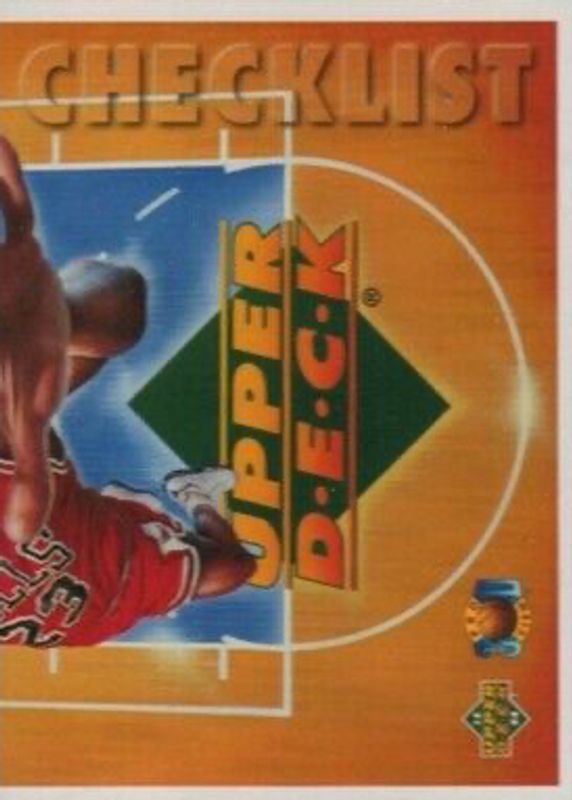 Michael Jordan 1993 Upper Deck Pro View #110 Checklist 2