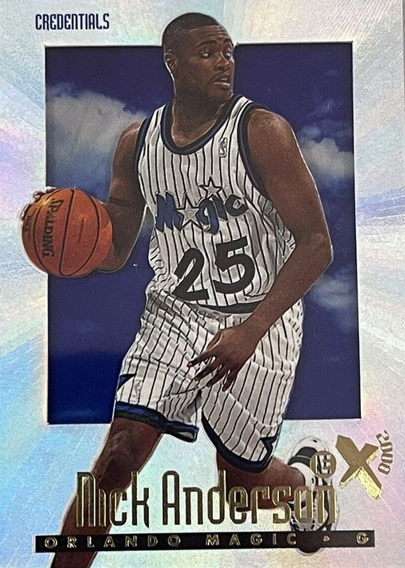 Nick Anderson 1996 SkyBox E-X2000 #49 Credentials /499 BGS 9