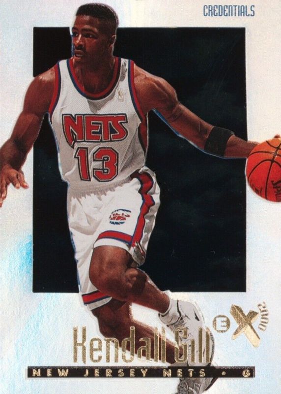 Kendall Gill 1996 SkyBox E-X2000 #43 Credentials /499 PSA 8