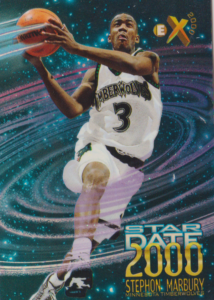 skybox 3D's stephon marbury NBAカード 1997-98 Skybox Metal Universe Stephon Marbury #55 Minnesota