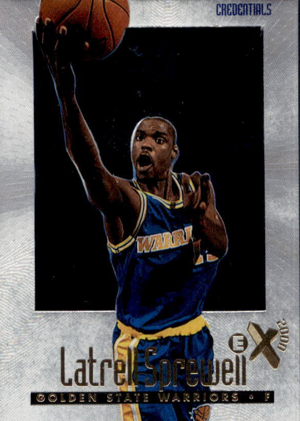 Latrell Sprewell 1996 SkyBox E-X2000 #22 Credentials /499 Price 