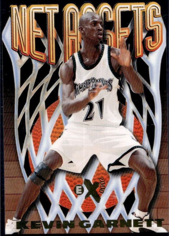 Kevin Garnett 1996 SkyBox E-X2000 #4 Net Assets BGS 7.5