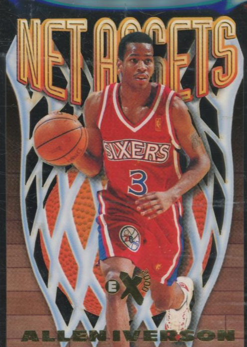 Allen Iverson 1996 SkyBox E-X2000 #7 Net Assets Price Guide