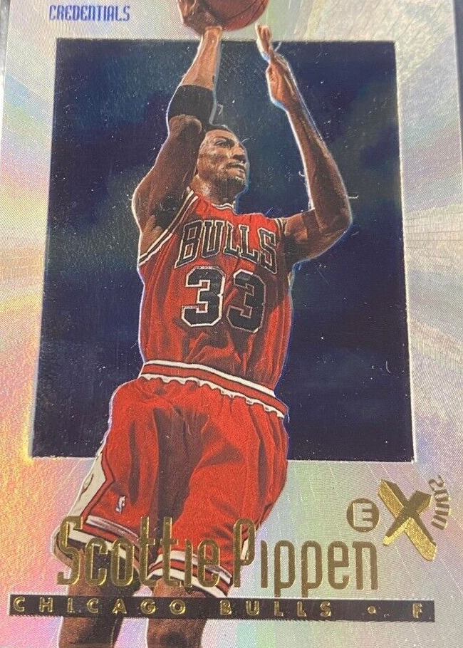 Scottie Pippen 1996 SkyBox E-X2000 #10 Credentials /499