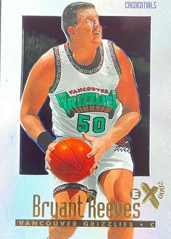 Bryant Reeves 1996 SkyBox E-X2000 #77 Credentials /499 PSA 8