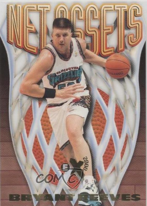 Bryant Reeves 1996 SkyBox E-X2000 #15 Net Assets BGS 7.5