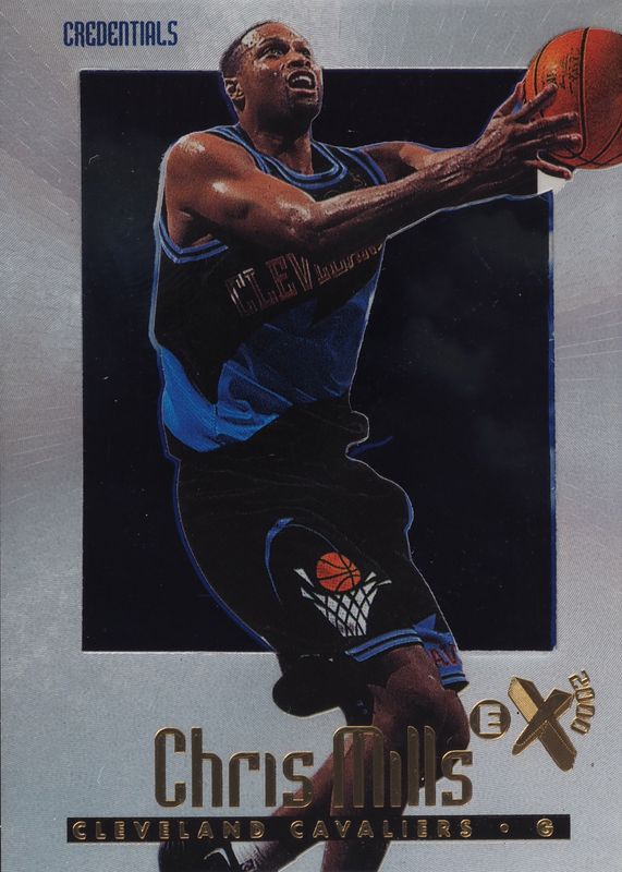 Chris Mills 1996 SkyBox E-X2000 #13 Credentials /499 SGC 8