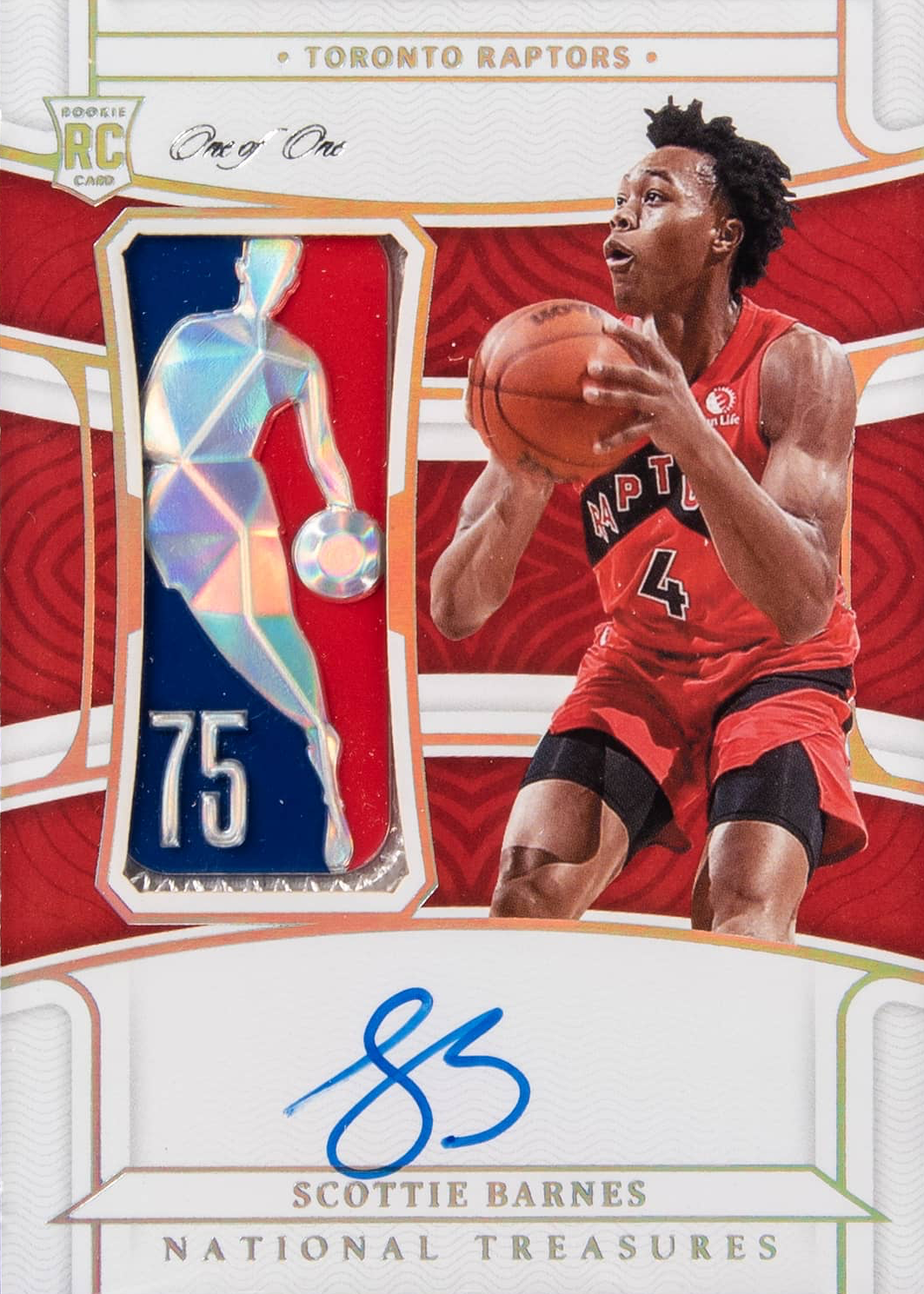 Scottie Barnes 2021 National Treasures #133 Rookie Patch