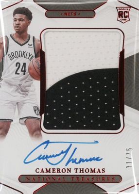 2021 National Treasures #113 Rookie Patch Auto - NBA 75th (/75)