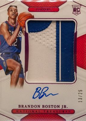 2021 National Treasures #144 Rookie Patch Auto - Pink (/25)