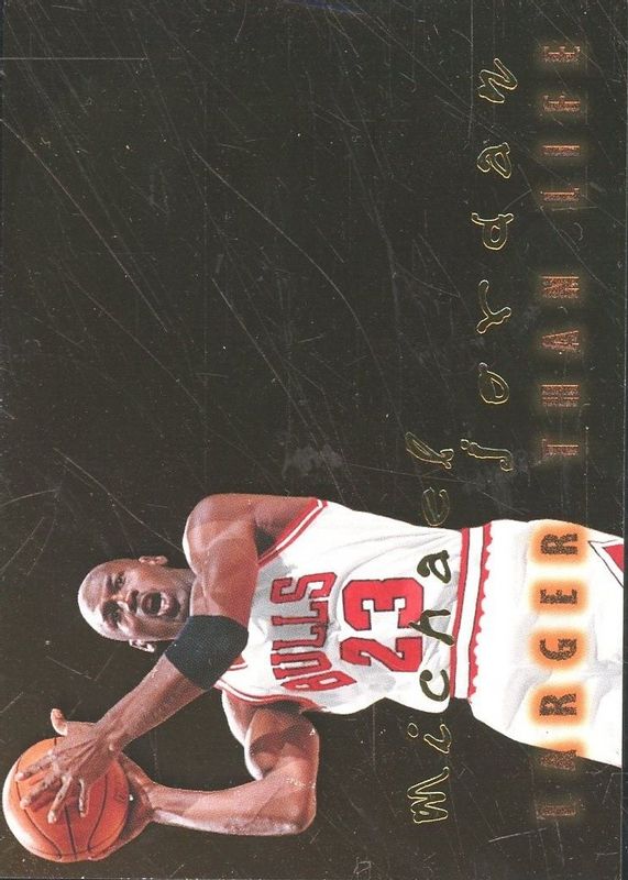 Michael Jordan 1996 SkyBox Premium #B7 Larger Than Life PSA 10