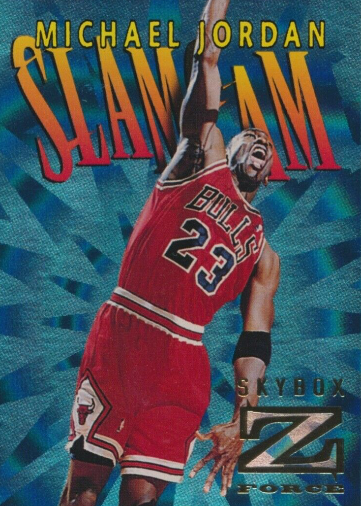 Michael Jordan 1996 SkyBox Z-Force #SC5 Slam Cam Price Guide 