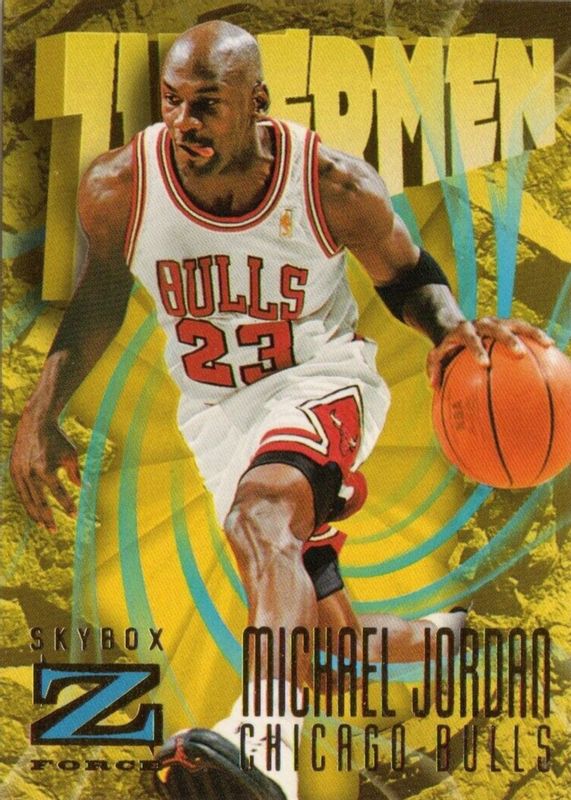 Michael Jordan 1996 SkyBox Z-Force #179 Zupermen PSA 8