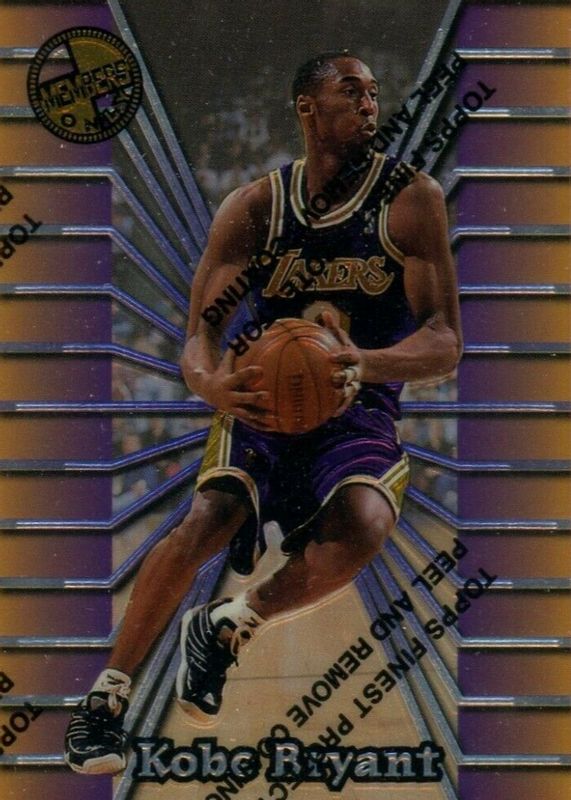 Kobe Bryant 1996 Stadium Club #52 Members Only 55 (with Coating) Rookie BGS 9