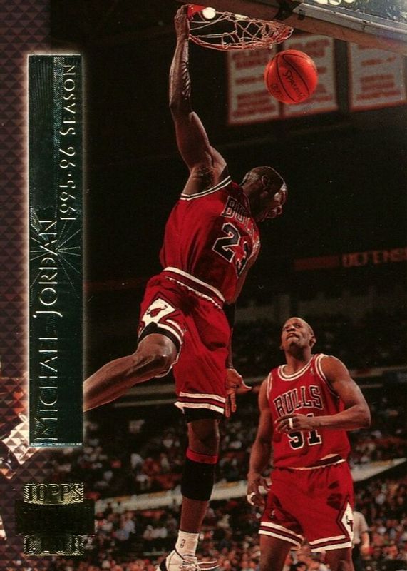 Michael Jordan 1996 Stadium Club #SM2 Shining Moments SGC 8