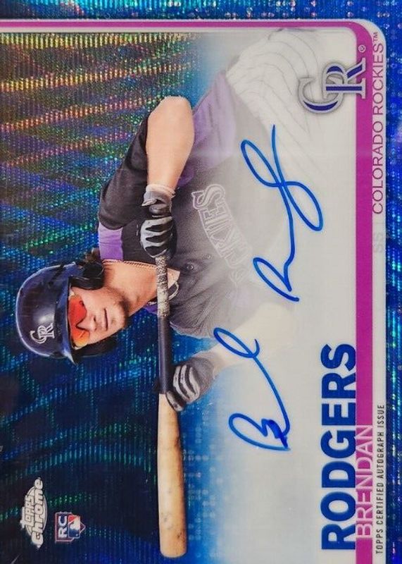 2019 Topps Chrome #RA-BR Rookie Auto - Blue Wave Refractor /150