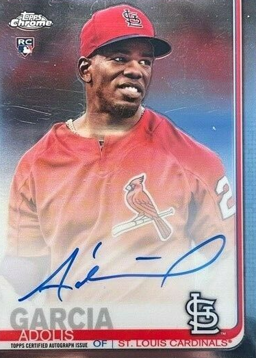 Adolis Garcia 2019 Topps Chrome #RA-AG Rookie Auto Price Guide