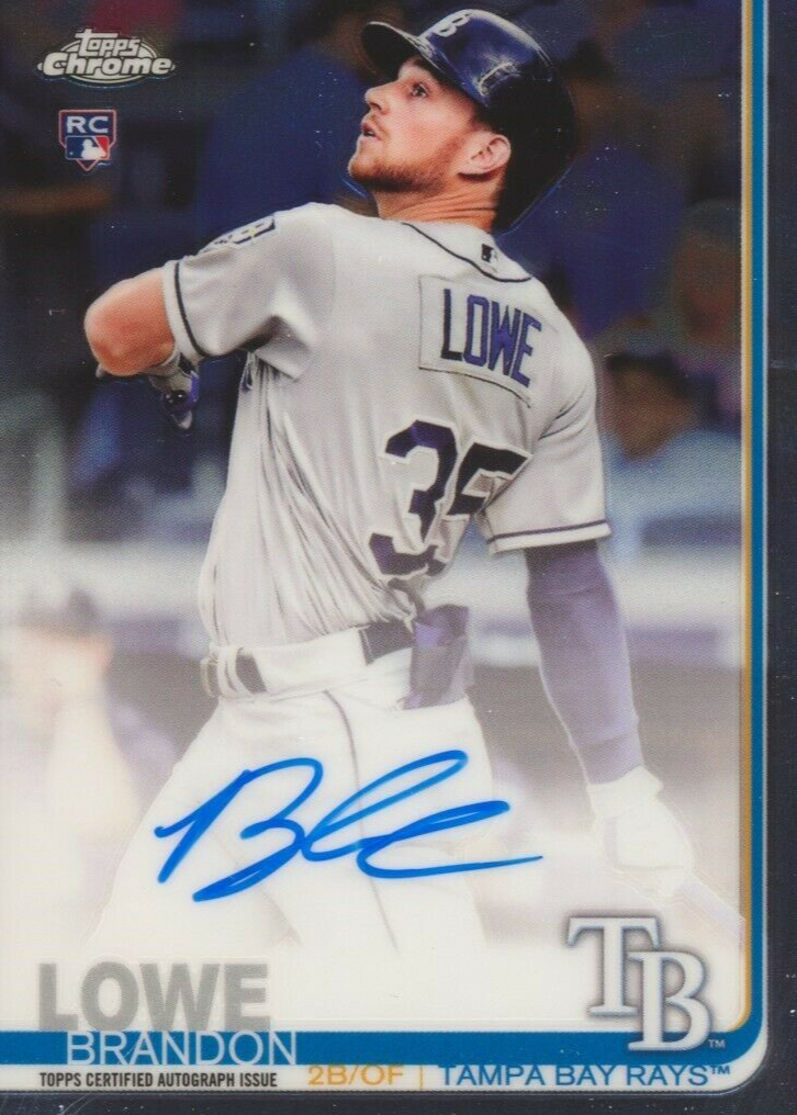 TOPPS CHROME MLBカード SAPPHIRE EDITION BRANDON LOWE #CSA-BL 送料無料 中古 IT1 2019 Topps Chrome Sapphire Edition - Brandon Lowe #CSA-BL