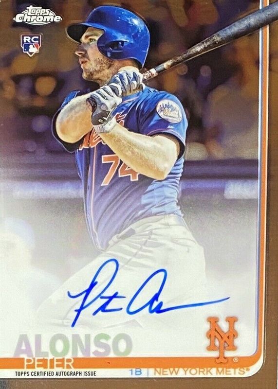 Pete Alonso 2019 Topps Chrome #RA-PA Rookie Auto Rookie SGC 10