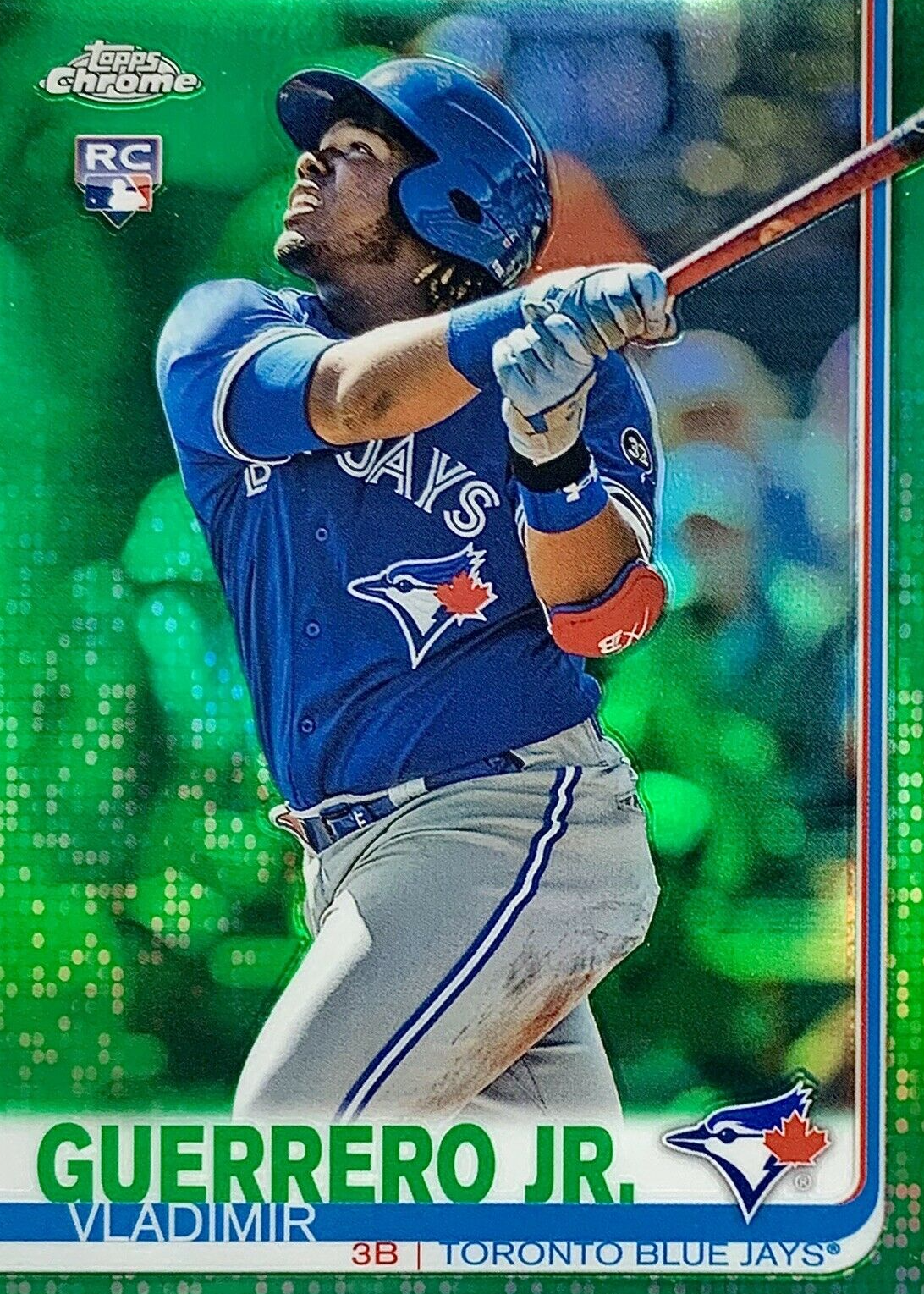 Vladimir Guerrero Jr. 2019 Topps Chrome #201 Green Refractor /99