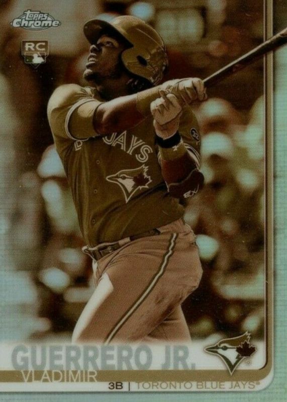 Vladimir Guerrero Jr. 2019 Topps Chrome #201 Sepia Refractor Rookie PSA 10