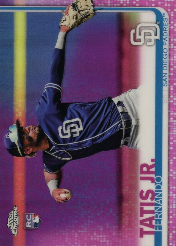 Fernando Tatis Jr. 2019 Topps Chrome #203 Pink Refractor Rookie PSA 10